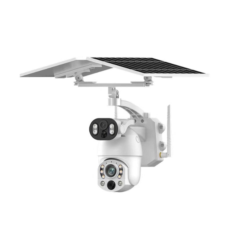WaterProof WiFi 4G မြင်ကွင်းစ်နေရောင်ခြည်စွမ်းအင်သုံးကင်မရာကင်မရာ